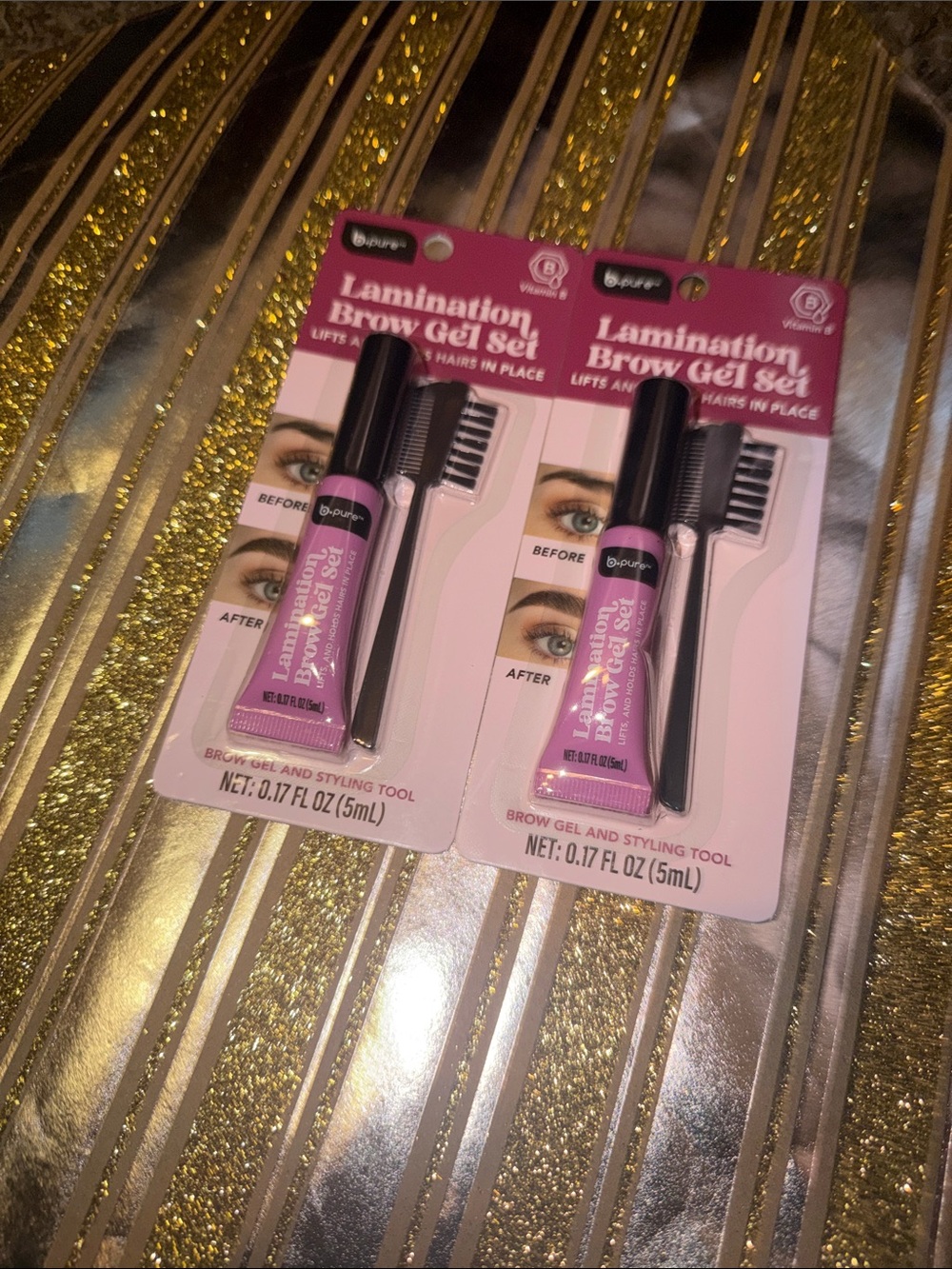 Lamination Brow Gel Set - Pink | bpure
